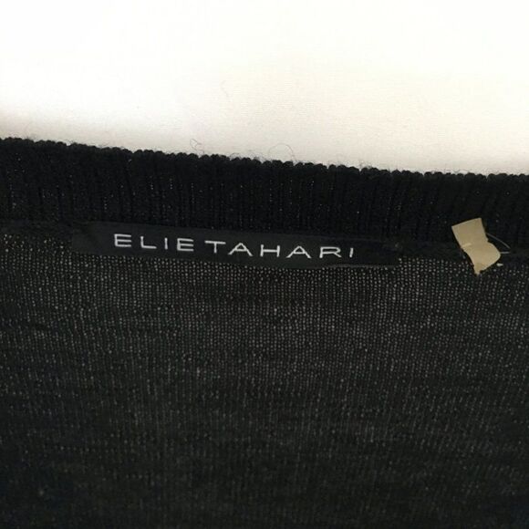 ELIE TAHARI Black Lace Sweater - Picture 2 of 13